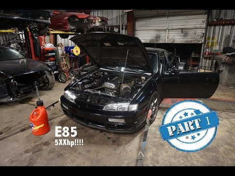 Nissan S14 e85 sr20det conversion build (part1)