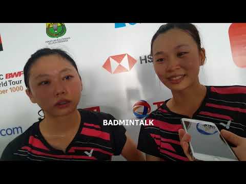 Hsu Ya Ching and Wu Ti Jung Speak after Beating the Opponent int Round 16 Indonesia Open 2018