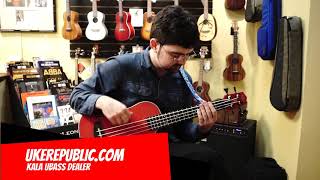 Video thumbnail for Kala UBASS-JYMN-RD-FS UBass Journeyman Demo by Stephen Cox by Uke Republic