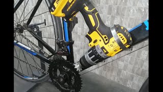 how to install a drill on a bicycle