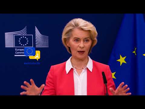 Video Thumbnail: Von der Leyen Backs EU Social Media Limits: Under-13s Must Be Protected from Big Tech