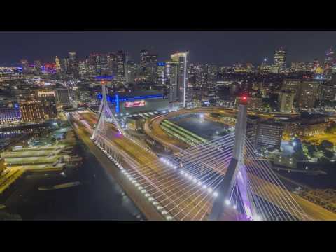 Zakim Bridge - Boston, Massachusetts Drone Hyperlapse
