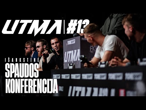UTMA 13 IŠANKSTINĖ SPAUDOS KONFERENCIJA | RUGSĖJO 27 | ŽALGIRIO ARENA