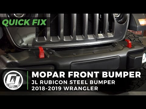 Mopar Steel Rubicon Stubby Front Bumper for 2018-2019 Jeep JL Wranglers