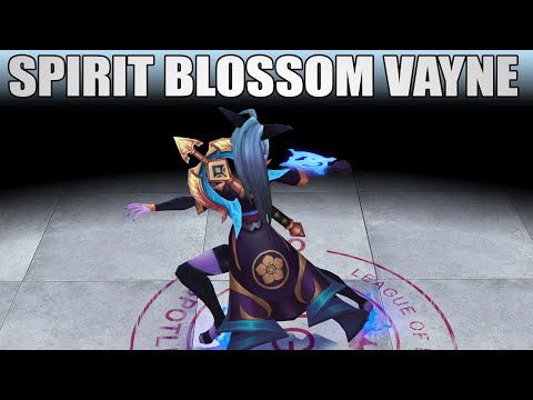 Spirit Blossom Vayne Obsidian Chroma - League Of Legends