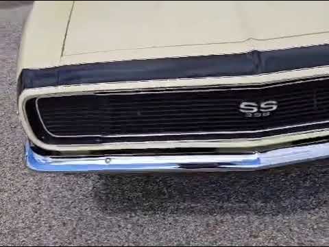 1967 RS SS 396 cid BIG BLOCK 4 SPEED CAMARO BUTTER 🧈 NUT 🥜 YELLOW HAVE A LISTEN TO THIS HEALTHY BBC!