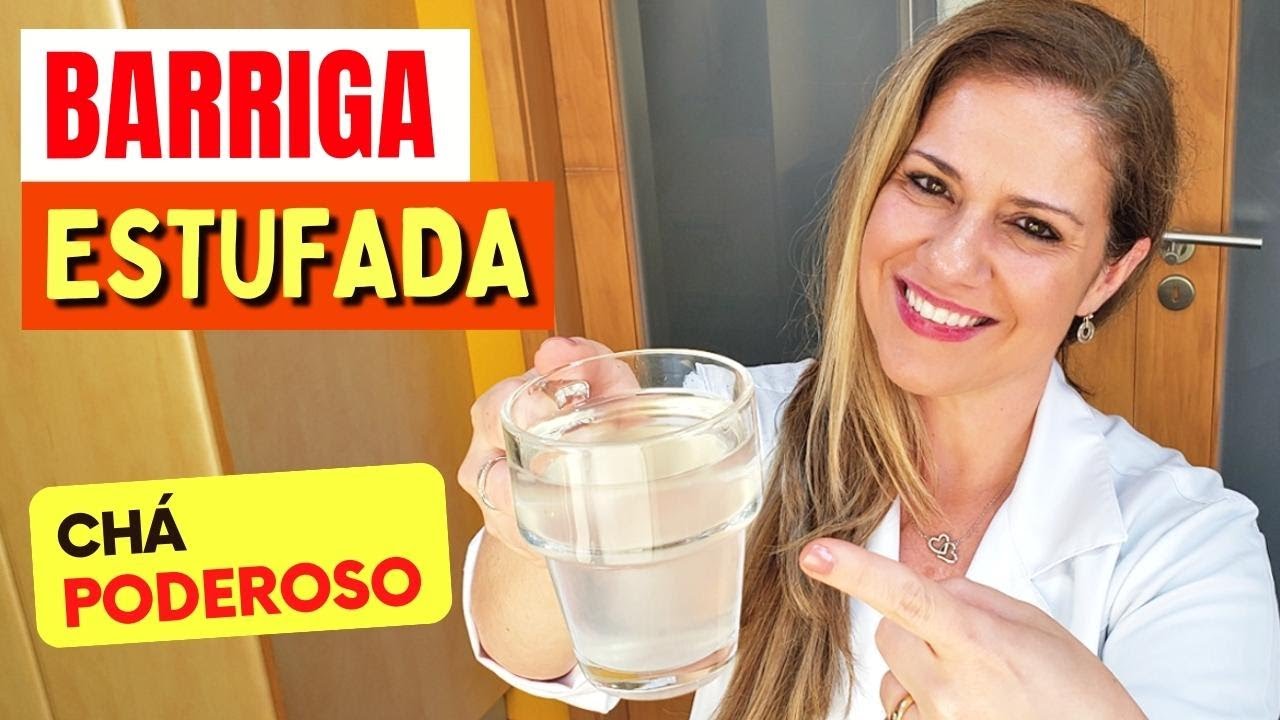 CHÁ para BARRIGA ESTUFADA, DESINFLAMAR e EMAGRECER! Fácil, Barato, Gostoso e Saudável
