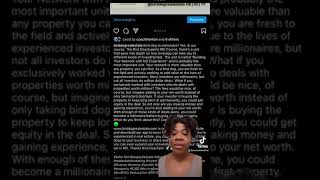 Become a MILLIONAIRE as a Bird Dog | www.birddogrealestate.com @birddogrealestate IG | FB | YT