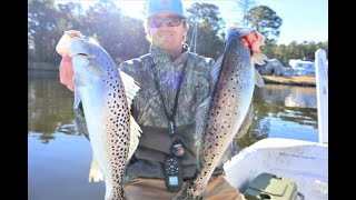 Pamlico River Winter Speckled Trout, Local Hole!