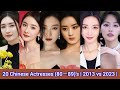 20 Chinese Actresses 80 89 S 2013 Vs 2023 Fan Bing Bing Zhao Li Ying Ni Ni Angelababy