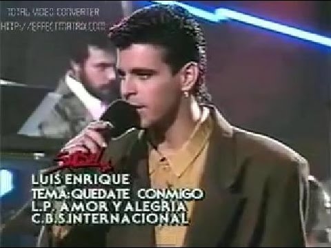 LUIS ENRIQUE: "Tu No Le Amas, Le Temes" Version Original En Vivo "SALSA" Amor Y Alegria (1988)