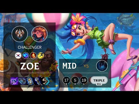 Zoe Mid vs Nocturne - KR Challenger Patch 10.11