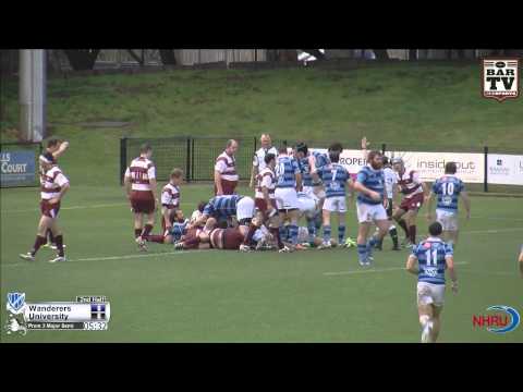 NHRU Major Semi Final Premier 3 Highlights - Wanderers v University