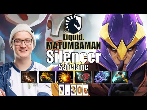 Silencer Safelane | Liquid.MATUMBAMAN | WTF 24 KILLS  SILENCER CARRY | 7.30e Gameplay Highlights
