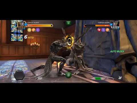 Corvus Glaive boss fight (Master mode)(MCOC)