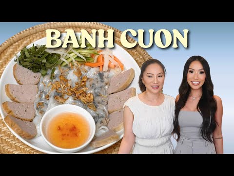 How to Make Vietnamese Bánh Cuốn at Home | Steamed Rice Rolls Recipe Using a Pan (Easy & Authentic)