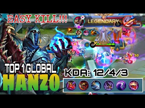 EASY KILL!!! TOP 1 GLOBAL HANZO | Fox. | TOP GLOBAL GAMEPLAY | MLBB