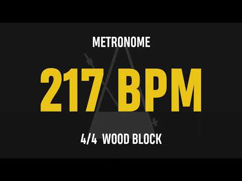 217 BPM 4/4 - Best Metronome (Sound : Wood block)