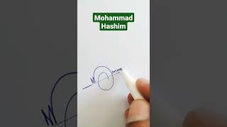 Mohammad Hashim Name Signature Request done