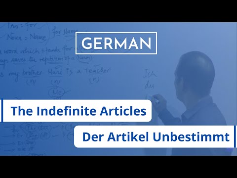 Der Artikel Unbestimmt || The Indefinite Articles || German basics