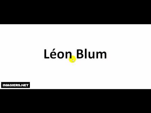 How to pronounce Léon Blum