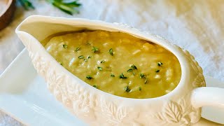 Easy turkey gravy without drippings. So delicious and simple!