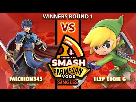 Smash Parmesan #2 - Winners Round 1 - Falchion345 [MARTH] 1L2P Eddie G [TOON LINK]