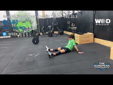 Andrea Rinaldi Tec2022 Wod3 A+B CrossFit Zancle Messina teen16 man