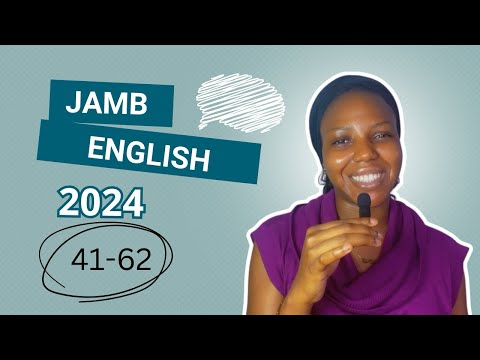 JAMB English 2024 Past Question 41-62