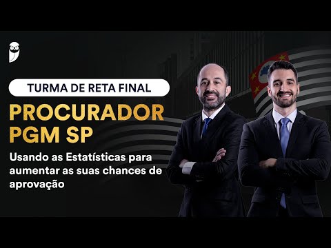 Turma de Reta Final PGM SP - Usando as Estatísticas para aumentar as suas chances de aprovação