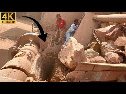 Big Rock Jaw Crusher Machine in Action | Powerful Stone Crushing ASMR Sounds