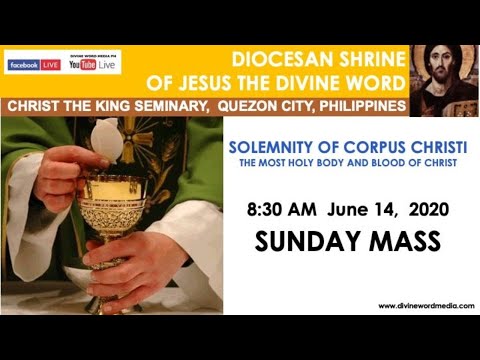 Live 8:30 AM Intercultural Holy Mass  - June 14, 2020  | Corpus Christi Sunday