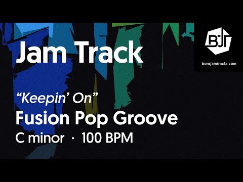 Fusion Pop Groove Jam Track in C minor "Keepin' On" - BJT #81