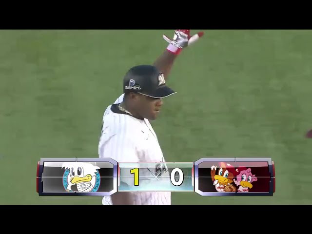 【1回裏】マリーンズ・デスパイネ 左中間真っ二つの先制打!! 2016/8/9 M-E