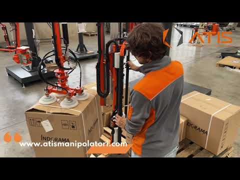 Bras d'assistance à la palettisation dépalettisation de cartons