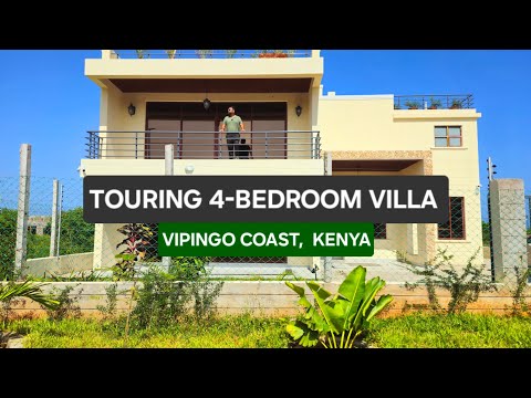 TOURING 4-BEDROOM VILLA, NESTLED IN VIPINGO COAST - KENYA #realestatekenya #propertytour #villatour