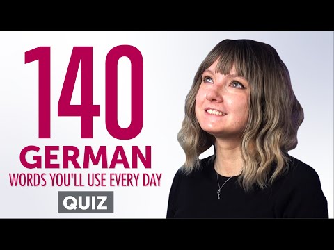 Quiz | 140 German Words You'll Use Every Day - Basic Vocabulary #54