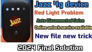 How to Unlock Jazz 4G Device (MF673) M10 || No Service || Red Light Problem || New Solution 2024