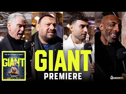 GIANT PREMIERE | Prince Naseem Hamed, Pierce Brosnan, Johnny Nelson & more react to upcoming film 🎥🍿
