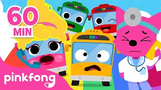 [BEST] Wheels on the Bus and more! | Kids&#39; favorite car &amp; bus compilation | Pinkfong Vehicle songs