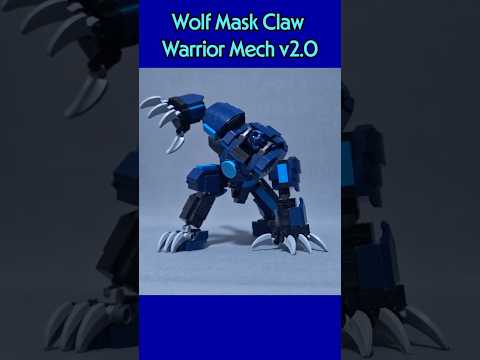 Wolfsmaske Klauenkrieger Mech v2 0 Kurz #lego #mecha #ninjagolego #wolfclan #wolverine #mech