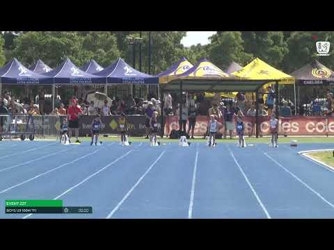 Boys U9 100m Timed Final 1 : 2024-25 State Track and Field Championships