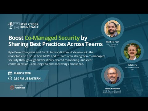 Boost Co-Managed Security by Sharing Best Practices Across Teams