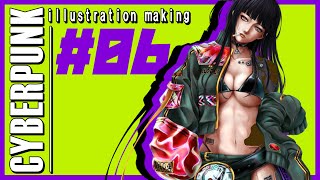 【お絵描き配信】サイバーパンクメカ女子キャラデザ＃06【drawing】