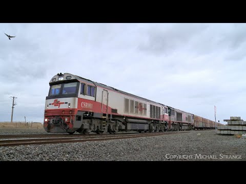 98 Wagon SCT 3PM9 Mixed Freight Train At Gheringhap (5/5/2023) - PoathTV Australian Railways