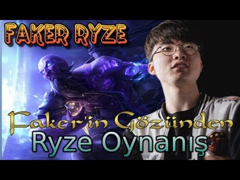 SKT Faker'in Gözünden Ryze Oynanış - SKT Faker Pro View POV Point Of View