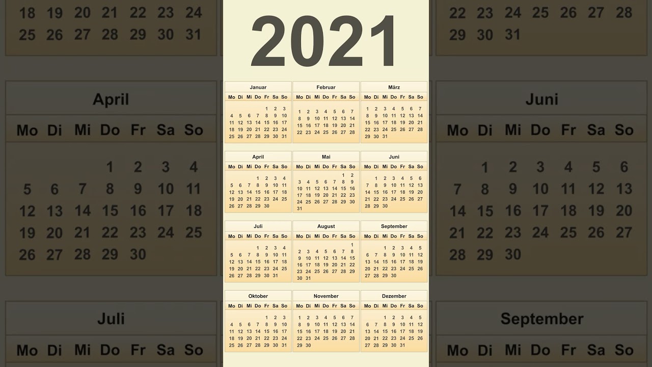 Kalender 2021