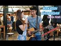 KEKASIH BAYANGAN - CAKRA KHAN (LIRIK) LIVE AKUSTIK BY NABILA SUAKA FT. TRI SUAKA