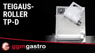 Façonneuse à pizza - pour Ø140–310mm - Épaisseur de pâte 1 à 4mm - 370W - Acier inoxydable
