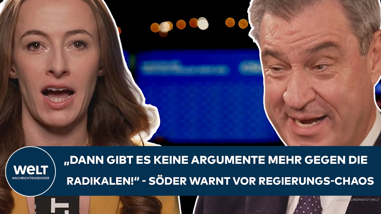 CSU-PARTEITAG: "Dann gibt es keine Argumente mehr gegen die Radikalen" - Söder warnt vor Polit-Chaos